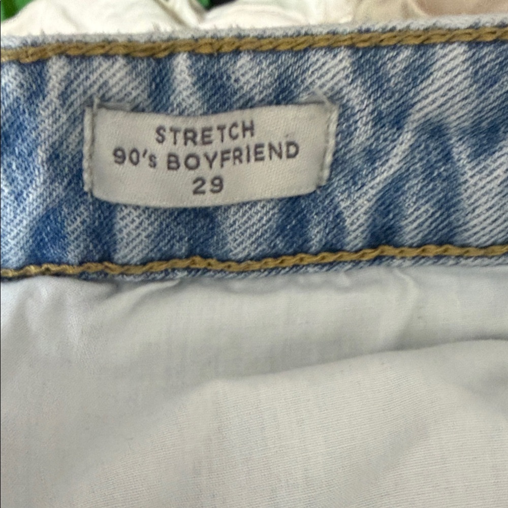 PacSun Sky Blue Stretch 90's Boyfriend Jeans Size 29 - Picture 8 of 9